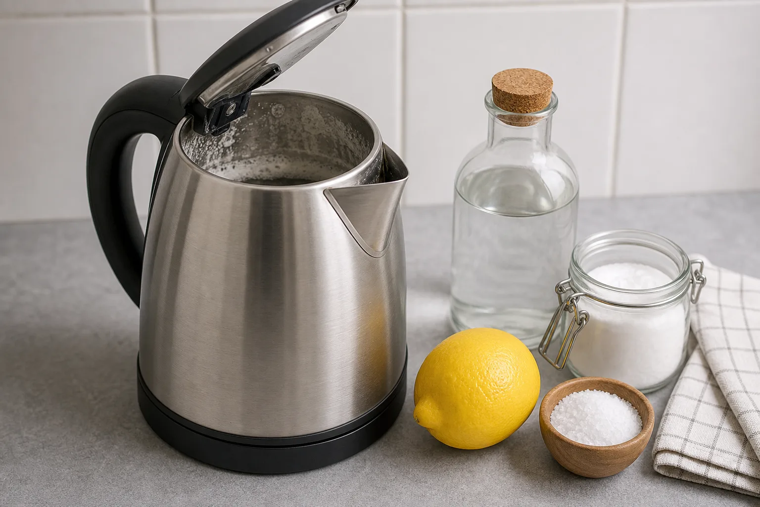 Natuerliche Hausmittel zum Entkalken Ihres Wasserkochers